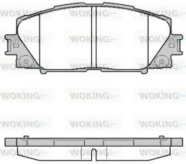 Гальмівні колодки пер. Prius 08- WOKING P1324310