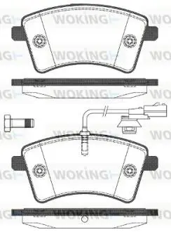 Фото колодки гальмівні дискові передні Renault Kangoo be bop 1.5 09-,Renault Kangoo WOKING P1251301 Колодки гальмівні дискові передні Renault Kangoo be bop 1.5 09-,Renault Kangoo WOKING P1251301