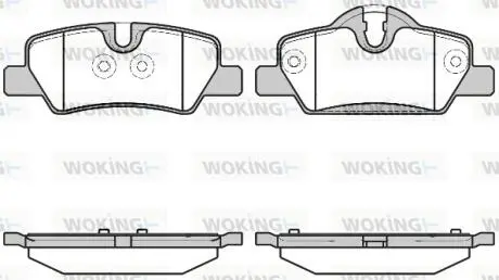 Колодки тормозные дисковые задние Mini Mini 1.2 13-,Mini Mini 1.5 13-,Mini Mini WOKING P1700300