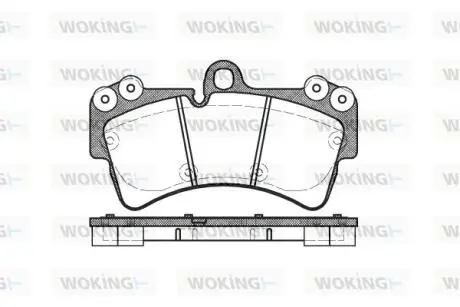 Гальмівні колодки пер. Cayenne/Touareg 03- WOKING P895300