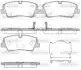 Колодки тормозные дисковые задние Hyundai H350 2.5 15- (P17873.00) WOKING P1787300 (фото 1)