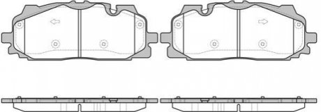 Колодки гальмівні дискові передні Audi Q7 3.0 15- (P17673.00) WOKING P1767300 (фото 1)
