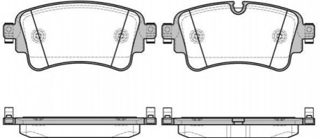 Колодки гальмівні дискові задні Audi Q7 3.0 15- (P17693.08) WOKING P1769308 (фото 1)