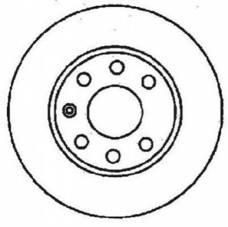 OPEL диск гальмівний передній KADETT E 1.0-1.3 Jurid 561142JC (фото 1)