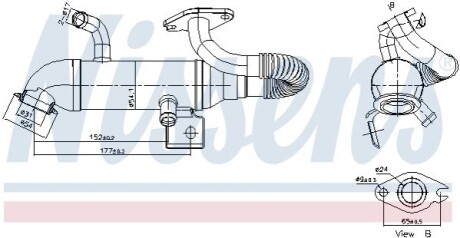 Радіатор відпрацьованих газів NISSENS 989408