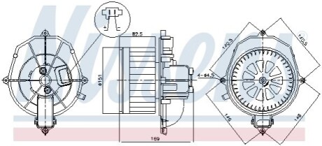 Вентилятор салону NISSENS 87518