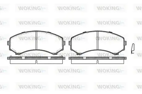 Гальмівні колодки пер. Mitsubishi Grandis 04-11/Pajero 90- (sumitomo) WOKING P296300