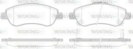 Гальмівні колодки пер. Honda CR-V 07- (bosch) WOKING P1389302