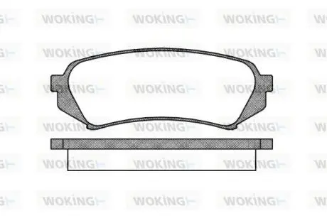 Гальмівні колодки зад. Toyota Land Cruiser 98-07 (sumitomo) WOKING P606300