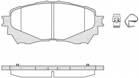 Гальмівні колодки пер. Mazda 6 (18-21) WOKING P1438304 (фото 1)