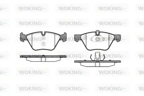 Гальмівні колодки пер. BMW 3(E90)/1(E81) 04-13 (ATE) (154,8x63,6x20) WOKING P11523.00