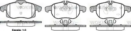 Гальмівні колодки пер. ASTRA/SIGNUM/VECTRA/SAAB 9-3 1.8-3.2 03-10 WOKING P9883.40