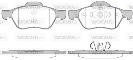 Тормозные колодки пер. Renault Megane/Scenic/Clio 02- (ATE) WOKING P8623.40