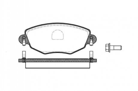 Гальмівні колодки пер. Mondeo III/Jaguar X-TYPE 00- (Bosch) WOKING P6763.00