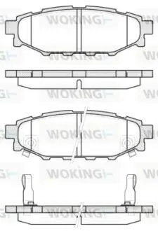 Гальмівні колодки зад. Forester/Impreza/Legacy/Outback09- WOKING P10363.12