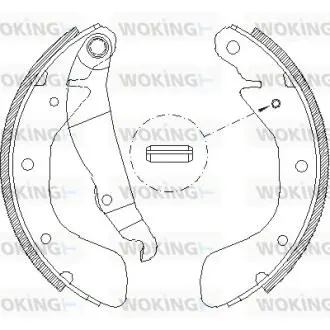 Гальмівні колодки зад. Astra/Combo/Corsa/Lanos (82-12) WOKING Z4398.00