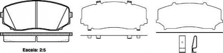 Гальмівні колодки пер. Mazda CX-7/CX-9 07- (sumitomo) WOKING P13673.02