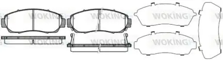 Фото гальмівні колодки пер. Civic/Crosstour/CR-V (05-21) WOKING P10713.12 Гальмівні колодки пер. Civic/Crosstour/CR-V (05-21) WOKING P10713.12