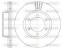 Гальмівний диск перед. 4 Runner/Land Cruiser (01-10) WOKING D6706.10 (фото 1)