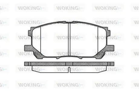 Гальмівні колодки пер. Lexus RX 03-08 (sumitomo) WOKING P11393.00