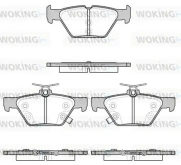 Гальмівні колодки зад. Subaru /Outback/Legacy 14- WOKING P17383.02