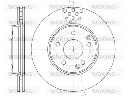 Гальмівний диск перед. W203/W208/W209/W202 (93-11) WOKING D6751.10