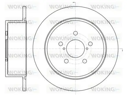 Гальмівний диск задн. Legacy/Liberty/Outback 03-09 WOKING D61300.00