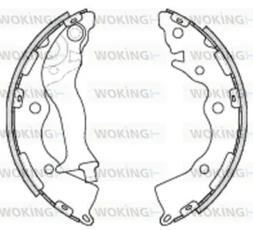 Гальмівні колодки зад. Accent/Rio 1.4-1.6 05-21 WOKING Z4234.00