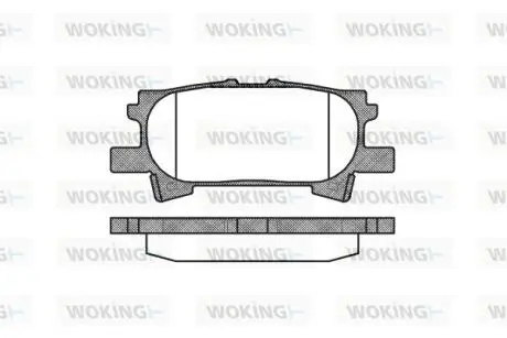 Гальмівні колодки зад. Lexus RX 03-08 (sumitomo) WOKING P11403.00
