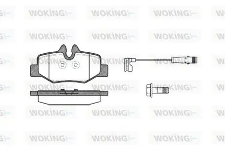 Гальмівні колодки зад. Viano W639/W639 (03-21) WOKING P10103.02