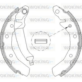 Тормозные колодки зад. Matiz/Spark (00-21) WOKING Z4086.00