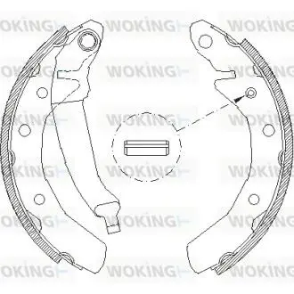 Гальмівні колодки зад. Matiz/Spark (00-21) WOKING Z4086.00