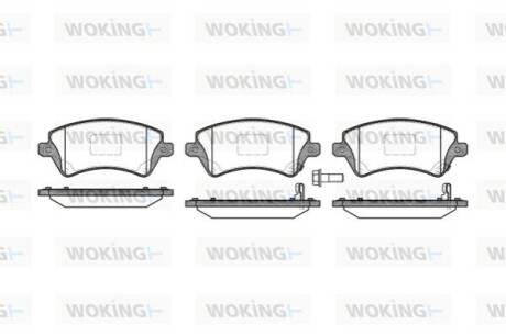 Тормозные колодки пер. Corolla (04-13) WOKING P9223.12