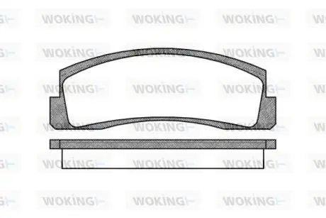 Гальмівні колодки пер. Niva (76-21) WOKING P0033.00