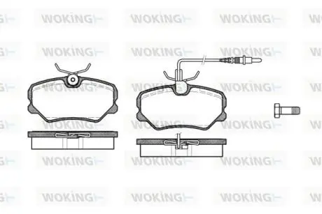 Гальмівні колодки пер. 405 (92-99) WOKING P3623.02