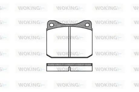 Гальмівні колодки перед. LT 28 -96 WOKING P1103.00