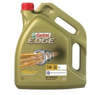 5л EDGE Titanium 5W-30 LL масло синт. ACEA C3, LL-01, MB-Approval 229.31/229.51, VW 504 00/ 507 00 CASTROL EDG53L-4X5