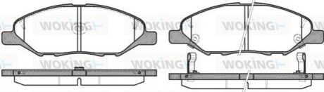 Гальмівні колодки пер. Nissan Micra 03-10/Note 06-12 (sumitomo) WOKING P13933.02