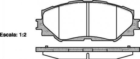 Гальмівні колодки пер. Toyota RAV4 06- (139,1x56x17,5) WOKING P13323.00