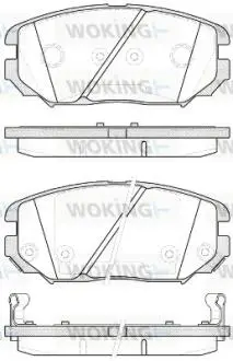 Гальмівні колодки пер. Civic/Sonata/Tucson (04-13) WOKING P13043.12