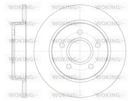 Гальмівний диск зад. Focus II 04-/C-MAX 07- (265x11) WOKING D6846.00
