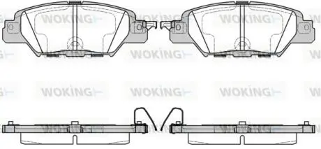 Гальмівні колодки зад. Mazda CX5 2.0-2.5 12- WOKING P17773.00