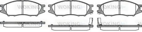 Гальмівні колодки пер. Almera (06-21) WOKING P10233.02