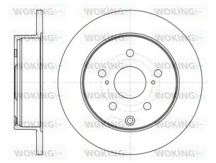 Гальмівний диск задн. HS/RAV 4 (05-21) WOKING D61188.00