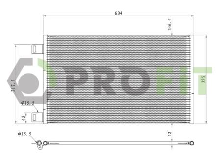 Конденсер кондиціонера PROFIT 1770-0088