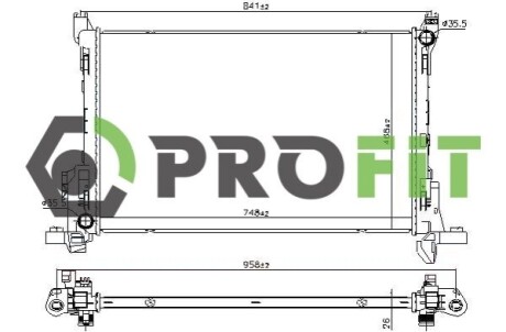 Радіатор охолоджування PROFIT 1740-0091
