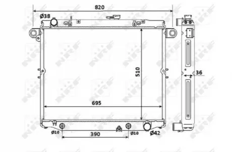 Радіатор охолодження NRF 53919
