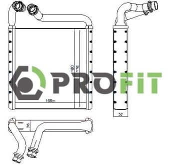 Радиатор печки PROFIT 1760-0014