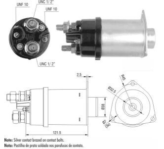 Втягуюче реле стартера ZM ZM459