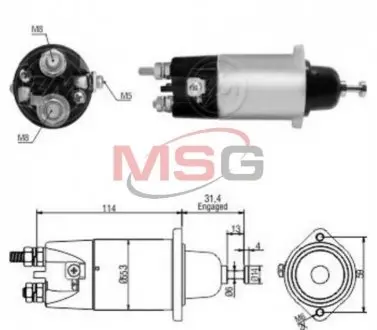 Втягивающее реле стартера ZM ZM4898